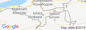 Isfara map